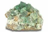 Fluorescent Green Fluorite Cluster - Diana Maria Mine, England #301661-1